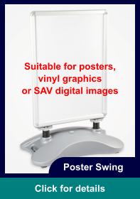 Poster Swing Click for details Suitable for posters, vinyl graphics or SAV digital images